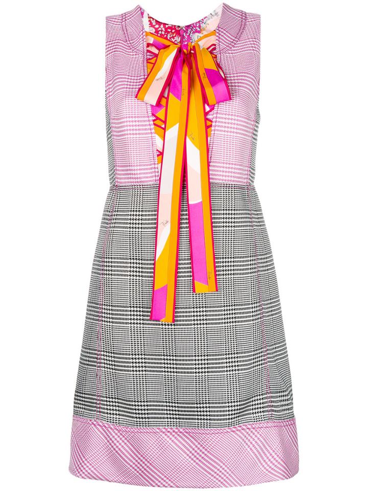 Emilio Pucci Front Lace-up A-line Dress - Multicolour