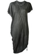 Lost & Found Ria Dunn - Draped T-shirt Dress - Women - Silk/spandex/elastane - Xs, Women's, Grey, Silk/spandex/elastane