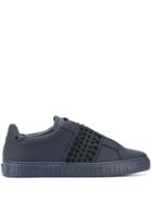 Philipp Plein Star Studded Sneakers - Blue