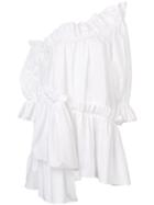 Isa Arfen Asymmetric Flared Blouse - White