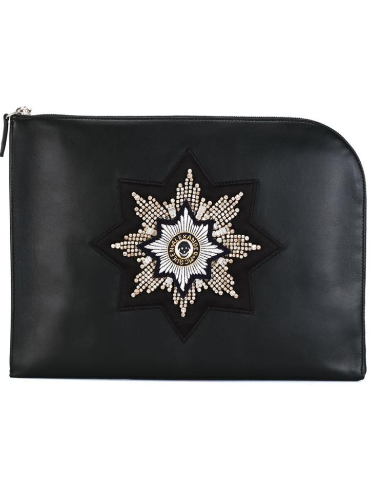 Alexander Mcqueen Embellished Star Clutch