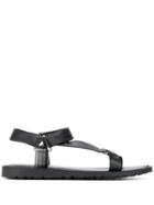 Tommy Hilfiger Strappy Asymmetric Sandals - Black