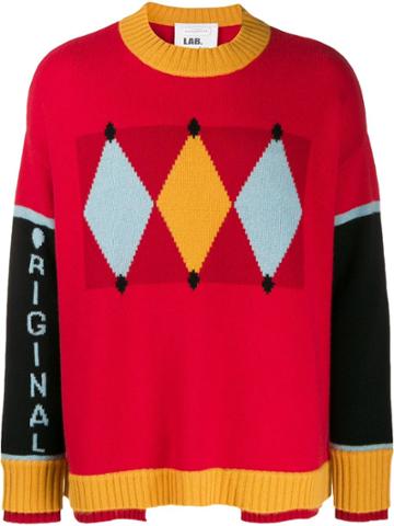 Ballantyne Colour-block Sweater - Red