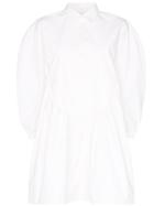 Shushu/tong Voluminous Mini Shirt Dress - White