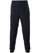 Burberry Elasticated Cuff Trousers, Men's, Size: Xl, Blue, Wool