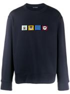 Acne Studios Animal Patch Sweatshirt - Blue