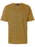 Roberto Collina Striped T-shirt - Yellow & Orange