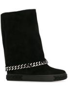 Casadei Chain Detail 'sneakers' Boots - Black