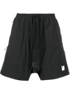 11 By Boris Bidjan Saberi Drop-crotch Running Shorts - Black