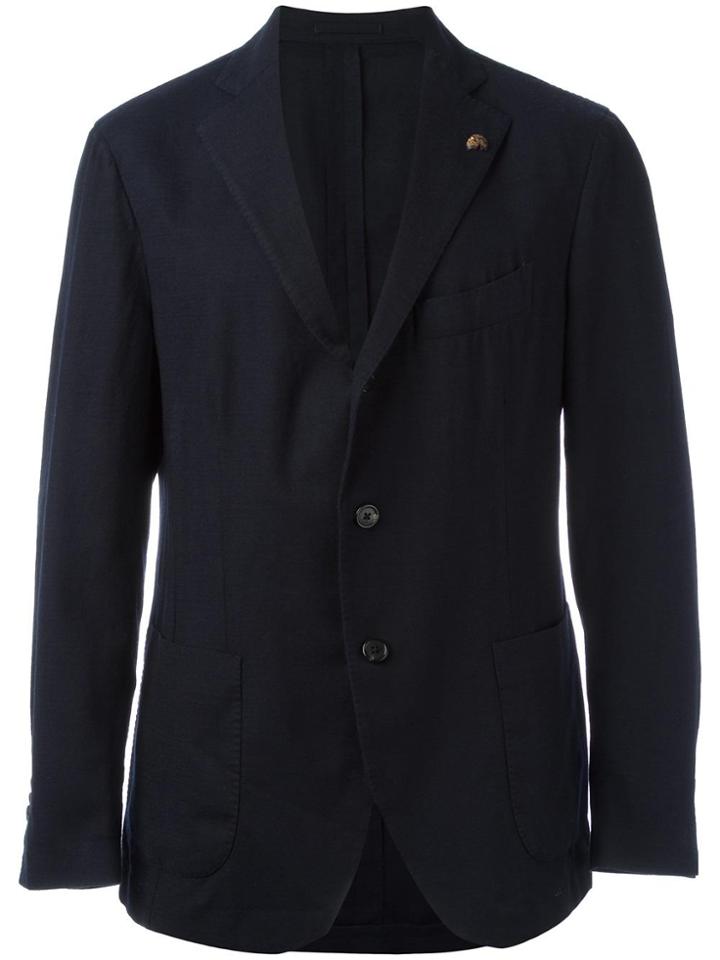 Gabriele Pasini Three Button Blazer - Blue