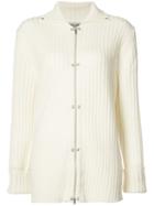 Opening Ceremony - Rib Snap Cardigan - Women - Cashmere/wool - M, White, Cashmere/wool