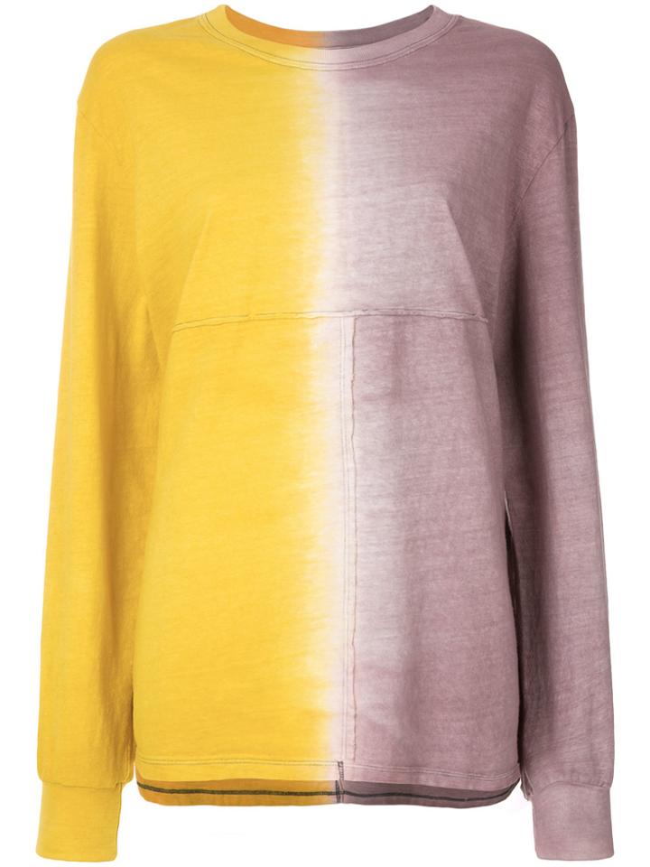 Eckhaus Latta Degradé Longsleeved T-shirt - Yellow & Orange