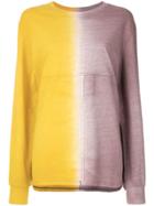 Eckhaus Latta Degradé Longsleeved T-shirt - Yellow & Orange