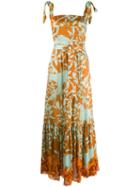 Johanna Ortiz Printed Maxi Dress - Blue