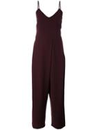 Mcq Alexander Mcqueen Spaghetti Strap Jumpsuit, Women's, Size: 46, Red, Polyester