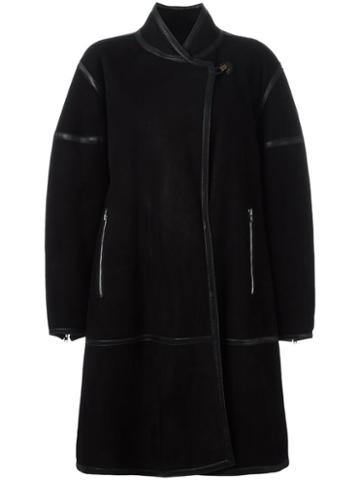 Alaïa Vintage Shawl Collar Coat, Women's, Size: 42, Black