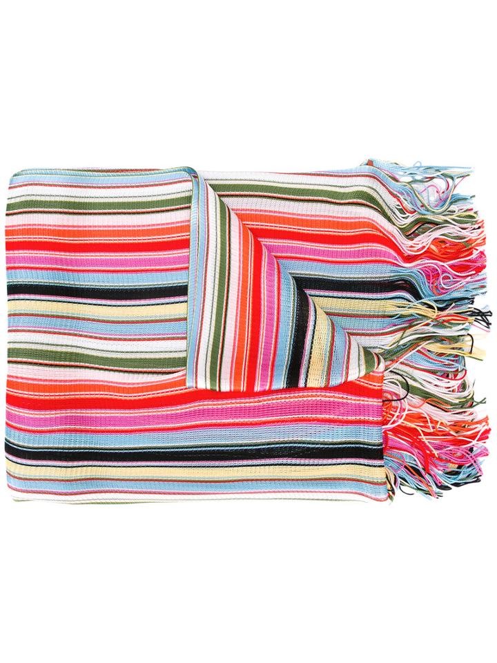 Missoni - Striped Fringed Scarf - Women - Viscose - One Size, Women's, Viscose