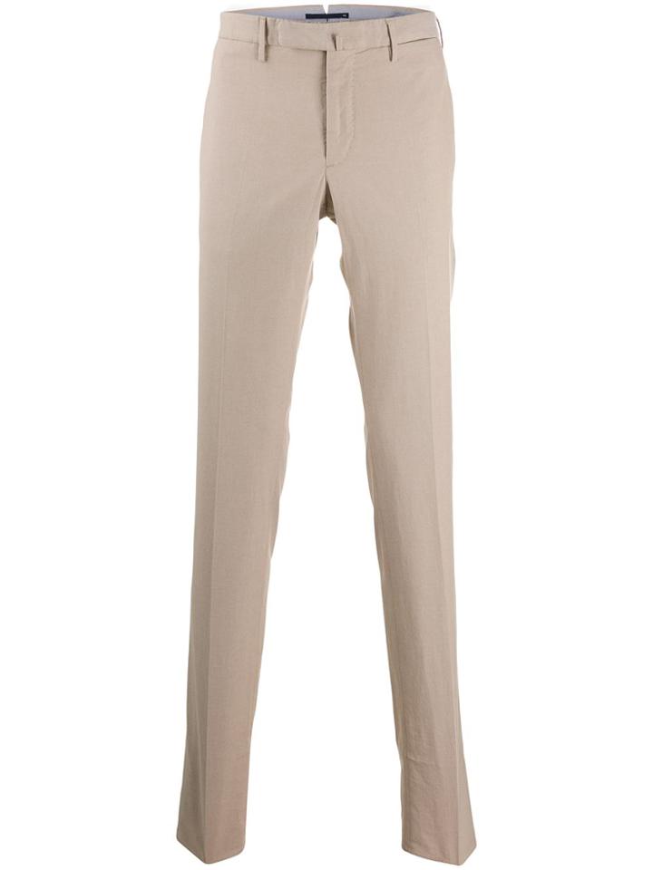 Incotex Slim Fit Tailored Trousers - Neutrals