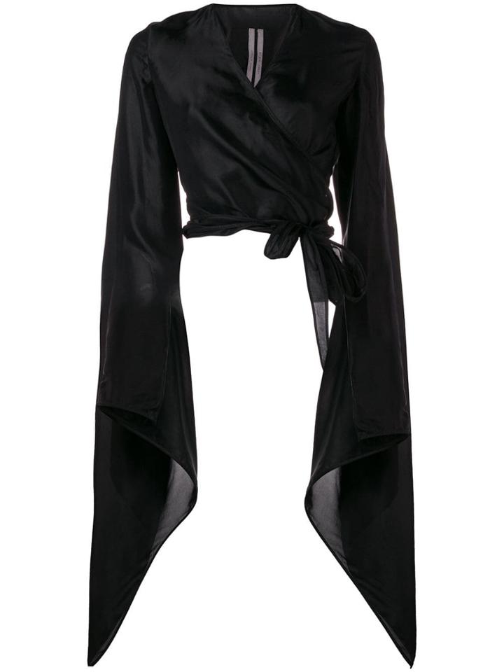 Rick Owens Bat Sleeve Blouse - Black
