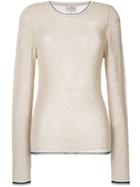 Forte Forte Glitter Effect Knitted Top - Brown