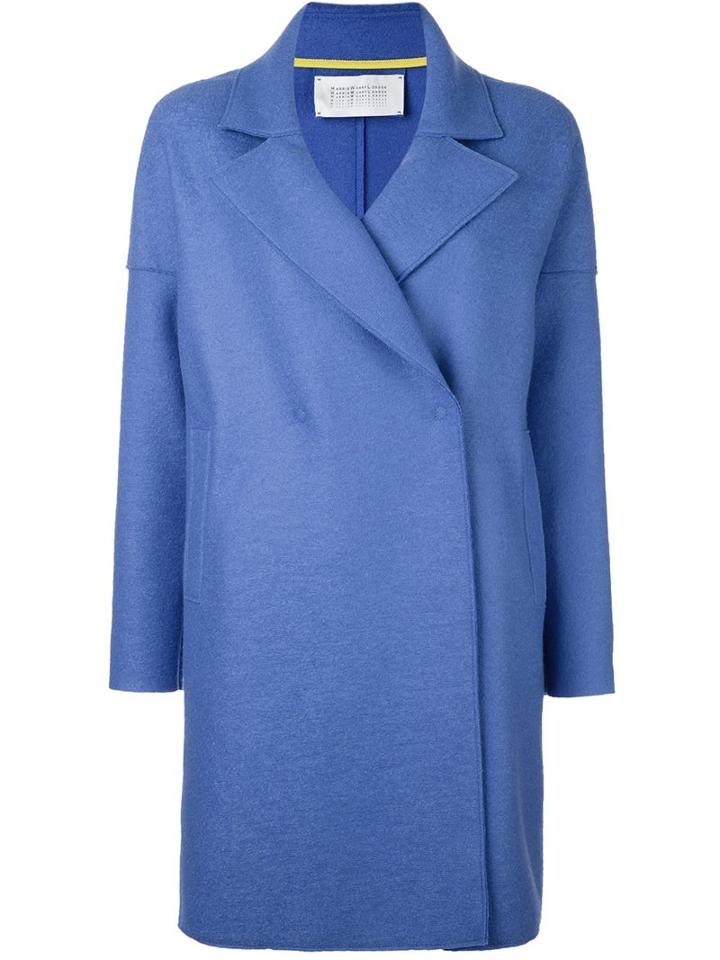 Harris Wharf London Concealed Fastening Mid Coat