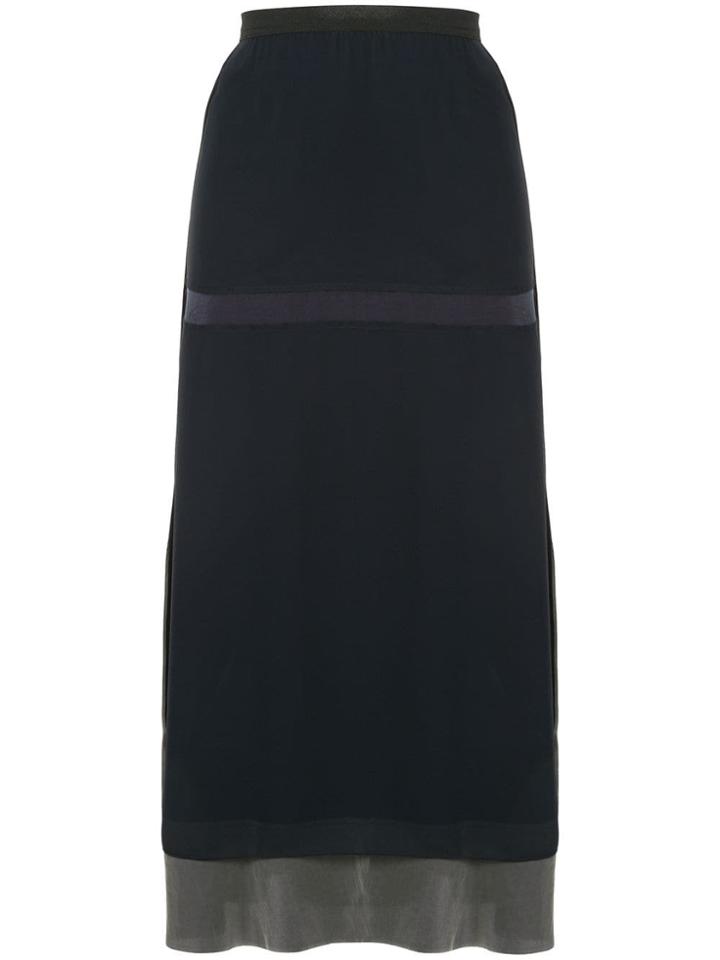 Undercover Layered Skirt - Blue