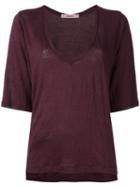 Humanoid Iaven Top, Women's, Size: Medium, Red, Linen/flax/spandex/elastane