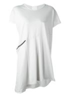 Lost & Found Rooms - Zipped T-shirt - Women - Cotton - L, Grey, Cotton