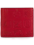Loewe Signature Bifold Wallet - Red