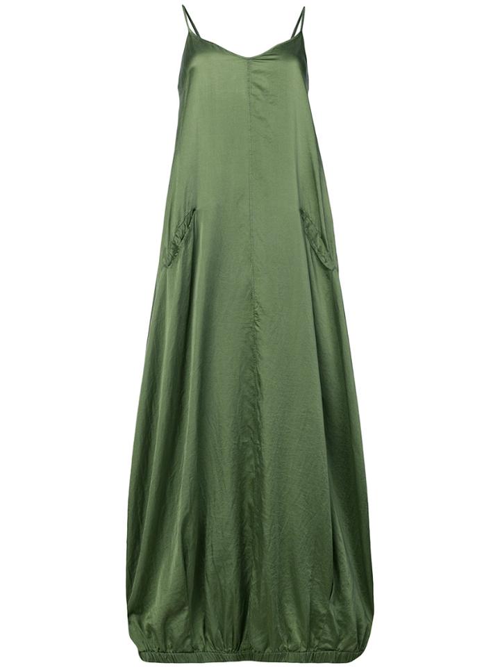 Andrea Ya'aqov Long Draped Cami Dress - Green
