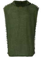 Caravana Hooded Sheer Vest - Green