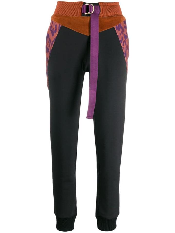 Just Cavalli Colour Block Track Trousers - Black
