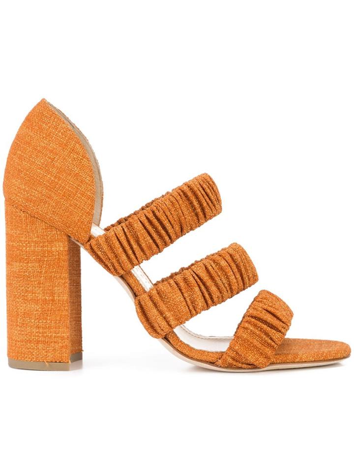 Chloe Gosselin Elasticated Strap Sandals - Yellow