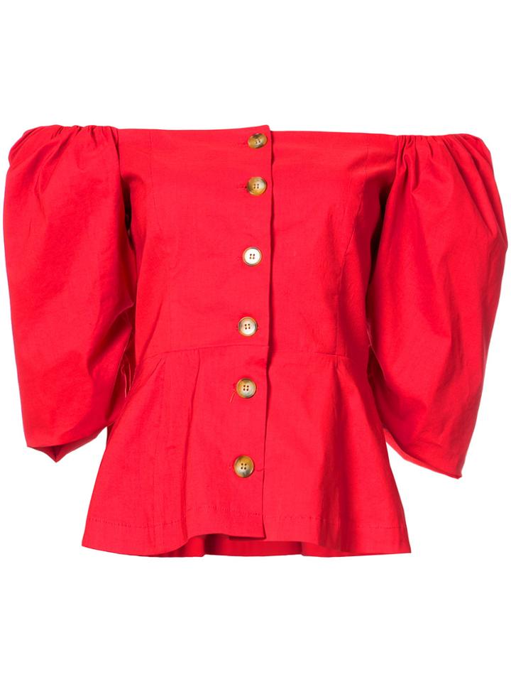 Sea Beckette Sleeve Blouse - Red