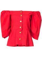 Sea Beckette Sleeve Blouse - Red