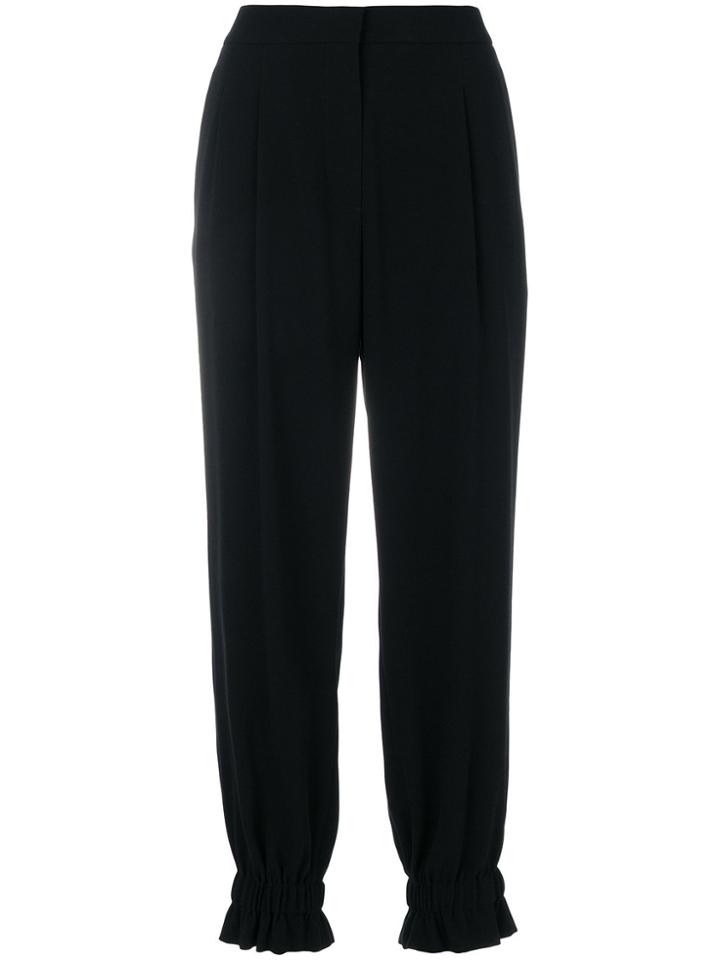 Sonia Rykiel Gathered Ankle Trousers - Black