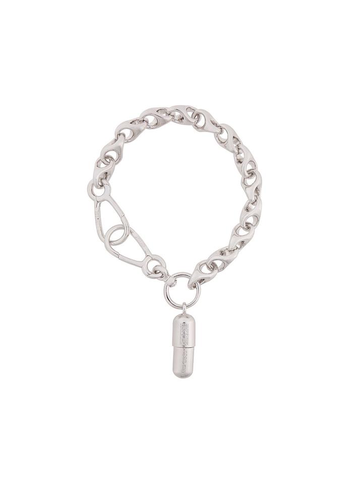 Ktz Chunky Keychain Necklace, Adult Unisex, Metallic