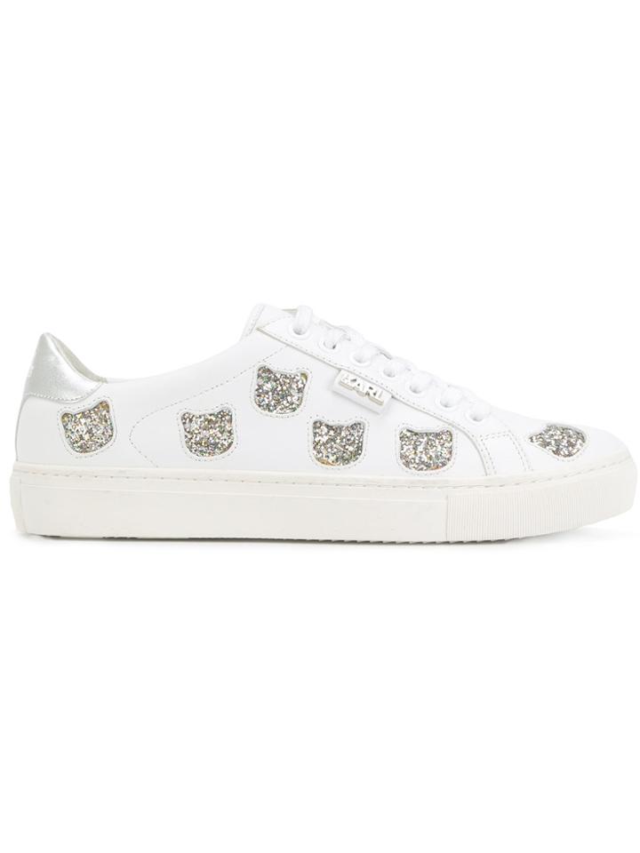 Karl Lagerfeld Kupsole Choupette Sneakers - White