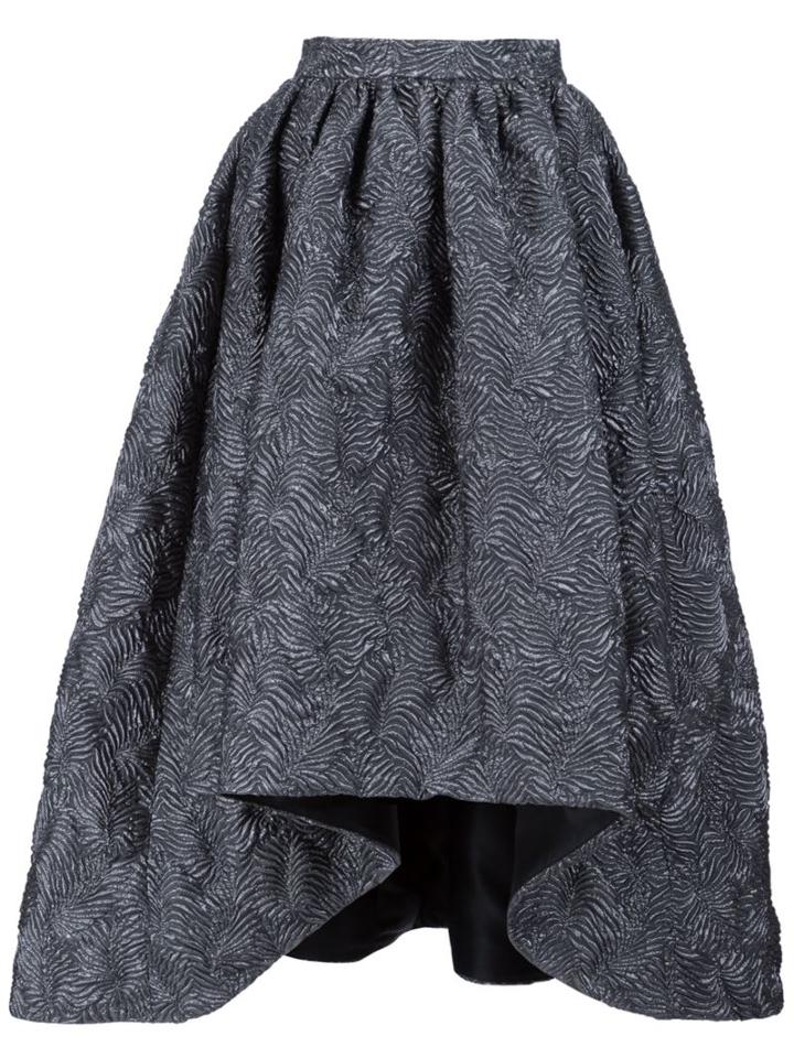 Christian Siriano Cloqué Asymmetric Full Skirt