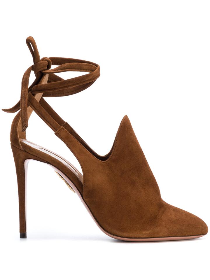 Aquazzura Milano Bootie 105 - Brown