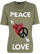 Love Moschino Embellished T-shirt - Green