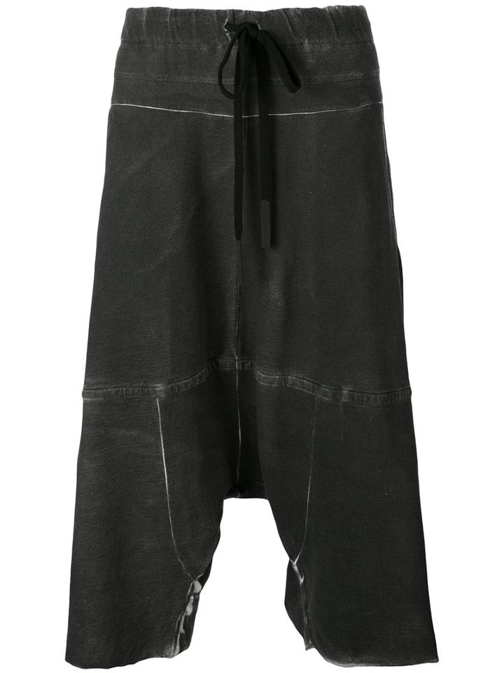 Lost & Found Ria Dunn - 'over' Short - Men - Cotton/linen/flax/spandex/elastane - Xs, Grey, Cotton/linen/flax/spandex/elastane