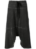 Lost & Found Ria Dunn - 'over' Short - Men - Cotton/linen/flax/spandex/elastane - Xs, Grey, Cotton/linen/flax/spandex/elastane