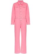 Ganni Denim Boiler Suit - Pink & Purple