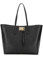Salvatore Ferragamo Wide Tote Bag - Black
