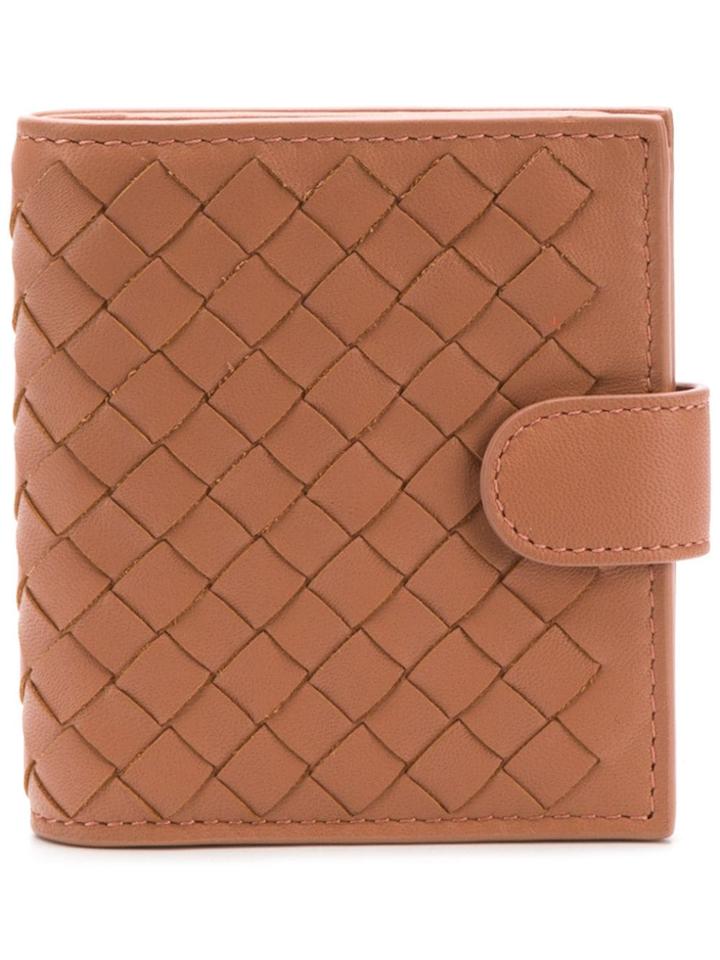 Bottega Veneta Intrecciato Mini Wallet - Pink