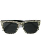 Saint Laurent - 'sl 137 Devon' Glitter Sunglasses - Men - Acetate - One Size, Black, Acetate