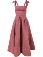 Rosie Assoulin Gingham Pinafore Dress