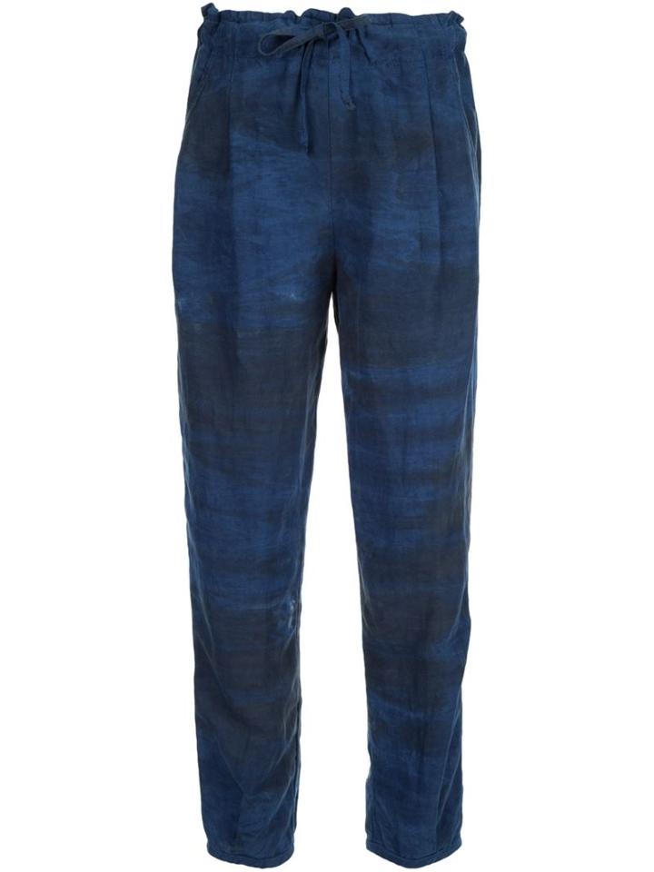 Raquel Allegra Tie-dye Print Tapered Trousers