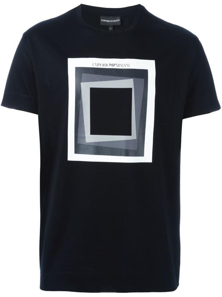 Emporio Armani Square Print T-shirt